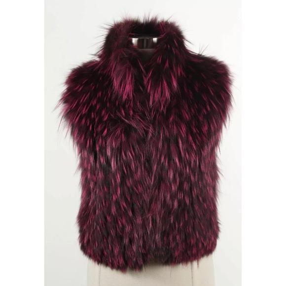 Nicole Miller Jackets & Blazers - Nicole Miller Real Fox Vest